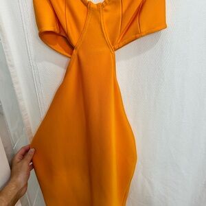 Orange SHEIN maxi dress